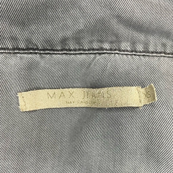 Sale ☀️ Max Jeans Gray Utility Cargo Vest Moto Boho XS - Picture 5 of 9